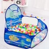 Kids Ball Pit Pop Up Children Play Tent, Toddler Ball Ocean Pool Baby Crawl Playpen with Basketball Hoop Balls Not Included