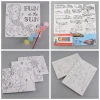 Kids canvas painting kit pre printed canvas to paint
