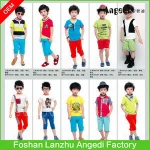Kids clothes boys summer set Fashion designed boy's shirt+ pant set children sets professional children clothing manufacturer