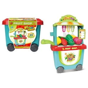 Kids Play House Toys Fruit Supermarket Toy and Storage Box Toy for Pretend Playing