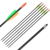 Kids Shooting 28 Inch 7MM Diameter with Fixed Tip  Archery Recurve Compound Bow Practicing Children Fiberglass Arrows