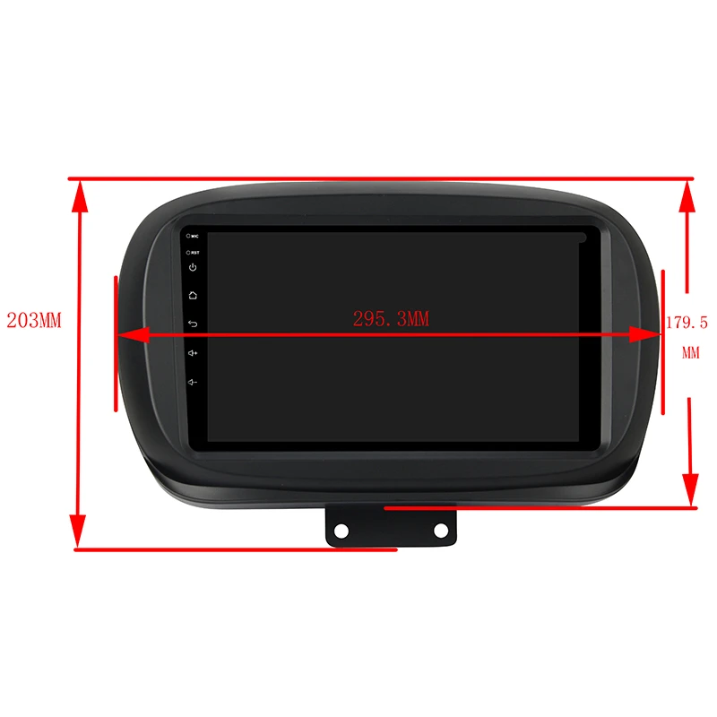 Klyde KD-1950 hot selling car video android 9 PX5 PX6 ROM 64GB stereo system touch screen car dvd player for 500X 2014 to