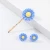 Import Korean Candy Color Daisy Sunflower Stud Earrings Word Hair Clip Pin Set from China
