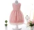 Import Korean Girl Pink birthday party dress Christening Gown for 1 year old baby flower girl dress from China