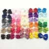 Korean Grosgrain Ribbon Bows Hair Clip Kids Girls Hair Accessories Boutique Bowknot Hairpins Hair Ornaments Bobocrafts