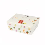 Kraft Paper Food Box Package Hotdog Packaging Box With Hotstamped Logo