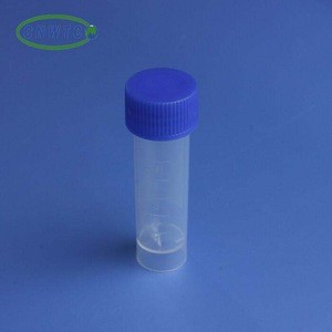 Lab Plastic Clear 5ml Flat Bottom Test Tube