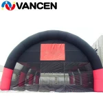 Large size cube paintball bunkers inflatable tent factory direct sale mobile inflatable paintball obstacle field for sale