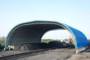 Large span space frame coal fired power plant