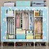 Latest Design Portable Sliding Door Storage Cabinet Clothes Fabric Kleiderschrank Amoires Garderobe Wardrobes Bedroom