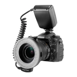 LED Macro Ring Flash light with 8 adapter ring For Nikon Canon Pentax Olympus Panasonic Camera as FC100 ring flash