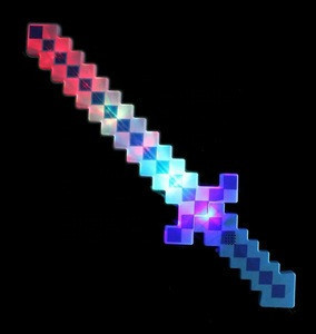 Buy Led Plastic Flashing Wave Mosaics Pixel Sword Led Light Up Pixel 8 ...