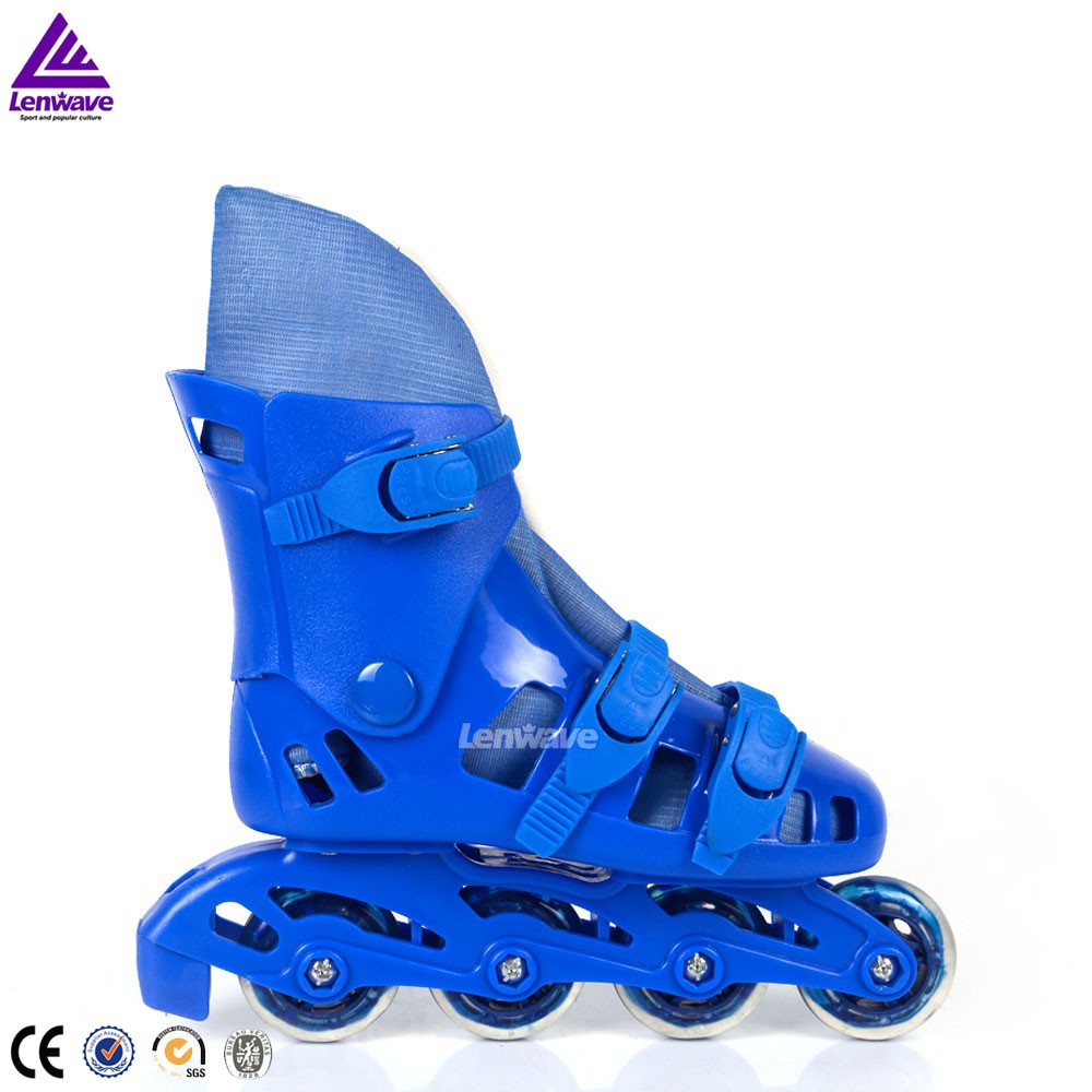 Lenwave brand cheap pu wheel inline roller skate shoes price