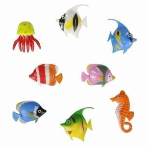 Lifelike Plastic Artificial Moving Floating Fishes Ornament Decorations for Aquarium Fish Tank