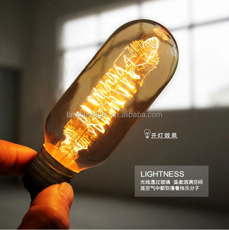lights China wholesale E27 T45 edison bulb vintage incandescent lamps