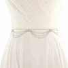 Line diamond sash Thin belt dress sash diamond bridal dress bridal wedding sash for Woman S390