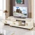 Import living room mdf custom luxury high gloss white tv stand cabinet from China