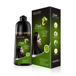 Liwei Private Label No Side Effect Argan Oil Noni Keratin Olive Hair Dyeing Color Shampoo For Grey Hair