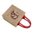 Import Logo Printed Tiny Cute Red Handle Custom Tote Hemp Gift Small Jute Bag from China