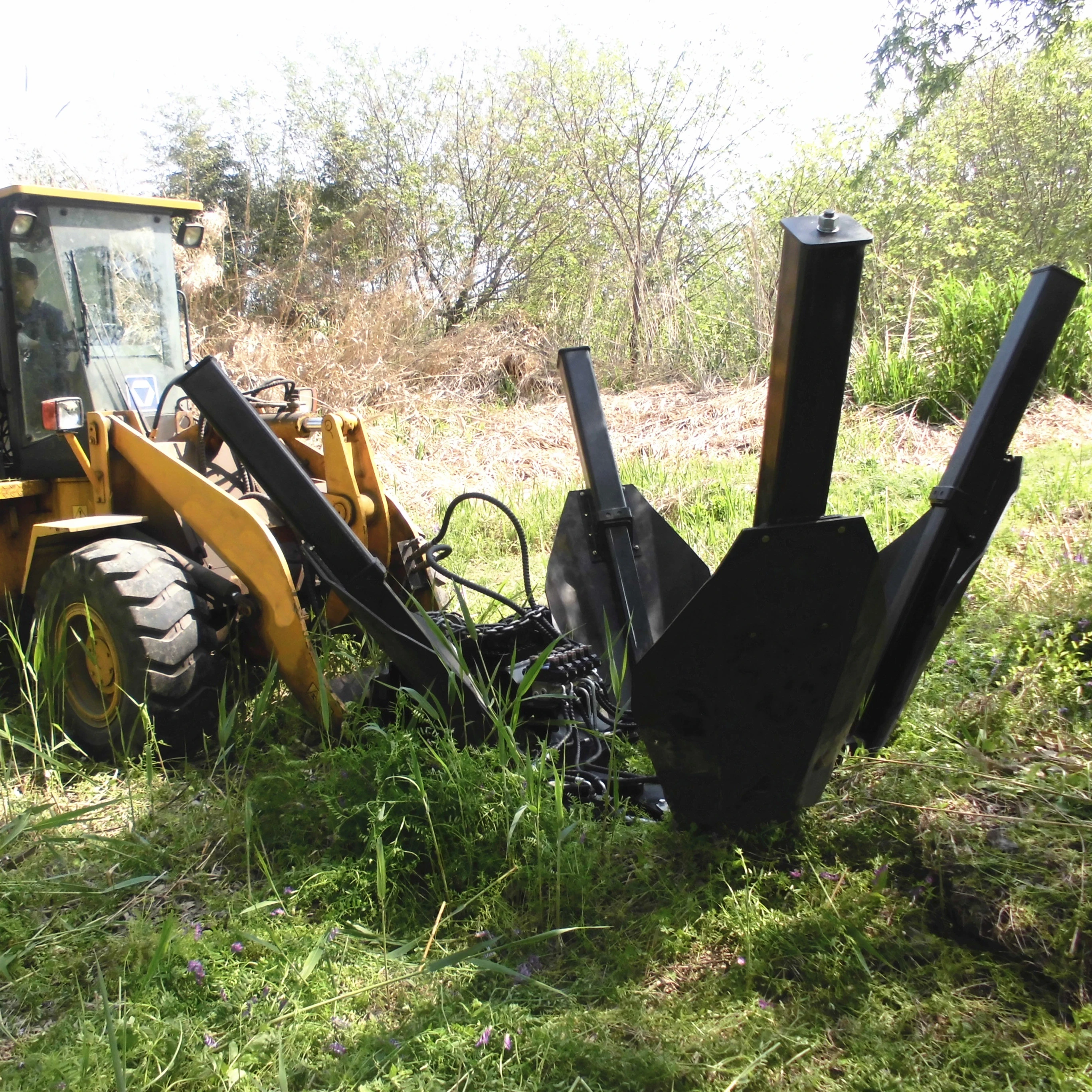 Low-cost HCN Brand bobcat attachment Tree spade tree transplanter tree transplanting equipment yard operation