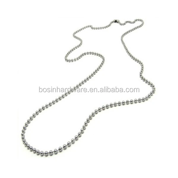 Low Price With Great Quality Metal 4mm Stainless Steel Ball Bead Chain