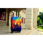 Luckiplus High Elastance Spandex Luggage Cover Modern City Design