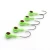 Import Luminous Lead Head Hook 3.5g/5g/6g/7g/8g/10g Glow Colors Lead Fishing Hooks from China