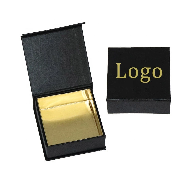 Luxury black empty rigid carton chocolate truffle packaging box for gift
