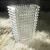 Import luxury clear square glasses flower arrangement glass wedding decoration large baccarat vase crystal vases from China
