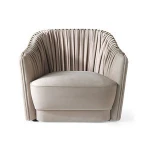 Luxury designs brass living room velvet sofa arm chair