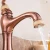 Import Luxury single hole handle bass basin water tap rose gold polished bathroom faucet from China