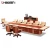 Import Luxury Wood and Leather design 68016C boardroom furniture office business conference room table and chair from China