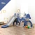 Import LZplay high quality indoor kindergarten manufacturers children indoor plastic slide and swing playground from China