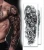 Import Male and Female Large Arm Sleeve Black Sexy Waterproof Temporary Tattoo Sticker Full Arm Big Skull Flower Tattoo Stickers from China