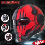 male locomotive personality retro all cross country alien ghost cool iron man motorcycle helmet