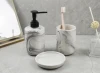 marble effect ceramic bathroom products accessories sets  luxury bathroom bathroom sets with ceramic material