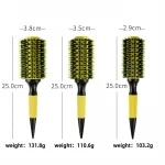 Marigold Bristles Ceramic roller comb Salon Aluminum tube hair volume crystal hair Comb Ceramic roller comb
