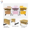 Melamine school desk&chair set popular used school furniture NJ-23