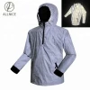 Men&#039;s Hot Sale Night 1/4 Hoodie Sliver Jacket Windbreaker Reflective Dryzzle Sports Mesh Fabric Camping Sports Outdoor Clothing