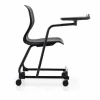 Metal Frame plastic school chair  Armless Stacking Chair Visitor Conference Chair