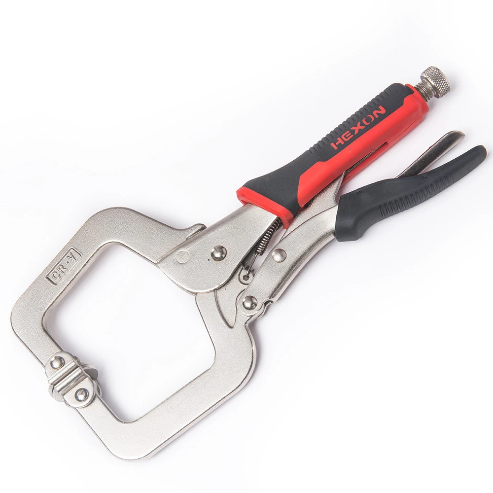 Metal portable table tool carpenter vise grip locking clip plier C type wood woodwork woodworking welding wood clamp face clamp