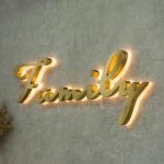 Metal wood standup backlit letter movie theater sign led light letters alphabet