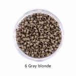 Microlink beads hair extension tool 2.5mm black brown blonde micro nano ring hair extensions