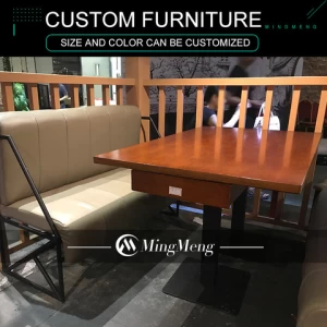 Mingmeng Furniture Horeca Furniture Restaurant Seating Restaurant Furniture Cafe American Diner Booth
