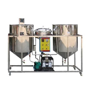 Mini oil refinery vegetable oil refinery equipment small scale palm oil refining machinery for sale