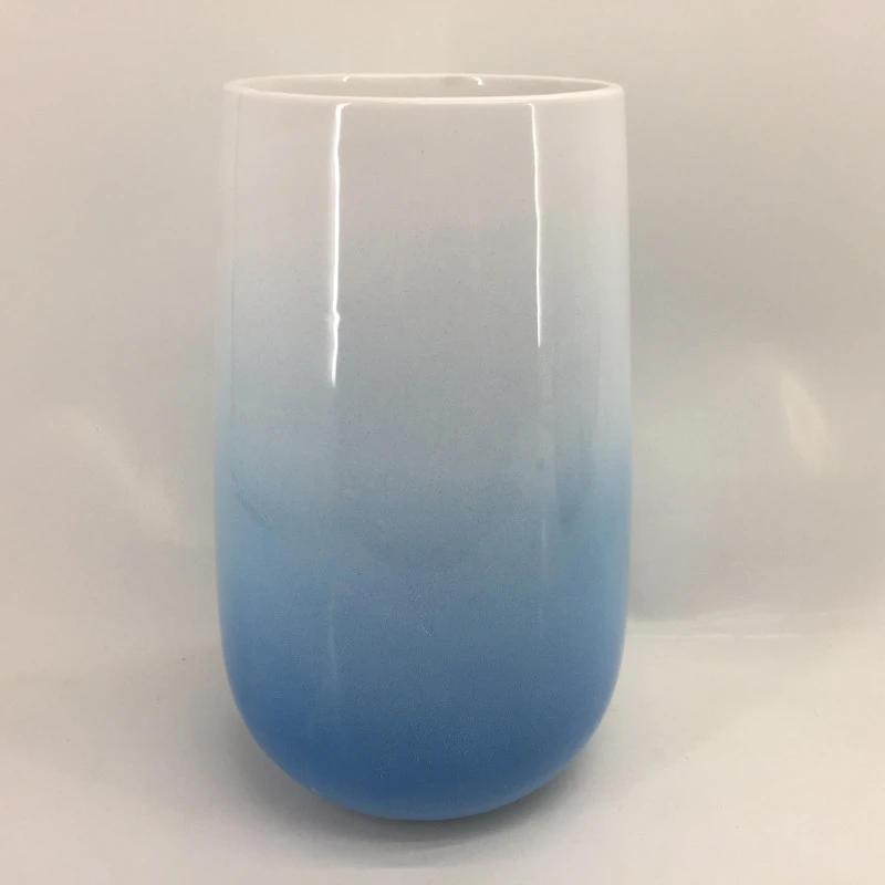 Modern creative luxury custom glazed porcelain ceramic flower plant vase for home decoration