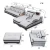 Import Modern Design Living Room Furniture Electrical Function Sofa Set Sofa Massage Bed Salon Home Leather Bedroom Furniture 2 Pcs from China