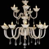 Modern Flower Hanging European Contemporary Crystal Lighting Classic Candle Chandelier Modern