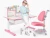 Import Modern height adjustable blue and pink kid desk and chair furniture set from China