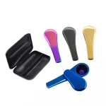 Modern zinc alloy smoking accessories dismountable smoking pipe with gift box